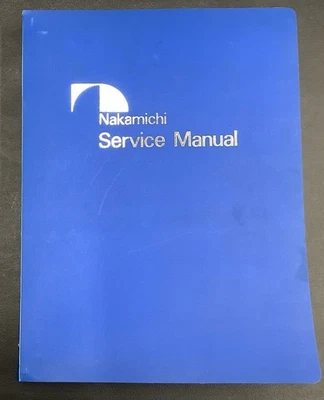 ¡Manuales de servicio Nakamichi 700, 681ZX, 680ZX, 610 con carpeta Nakamichi! Foto 1 de 4