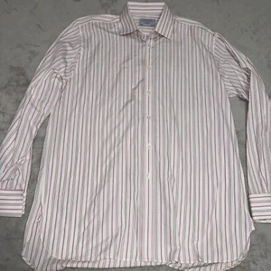 Charles Tyrwhitt Mens Long Sleeve Dress Shirt Pink/White 16.5 36 - Picture 1 of 9