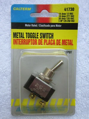 Calterm - On-Off Metal Toggle Switch (Part # 41730) **NEW** - Image 1 of 4