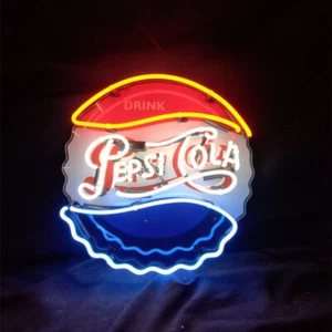 Getränk Pepsi Cola Leuchtreklame Schild Leuchte Acryl Bar Geschäft Mann Höhle Nacht Lampe 24"x24" - Bild 1 von 3