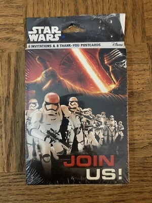 Pack de 8 invitaciones de Star Wars Foto 1 de 3
