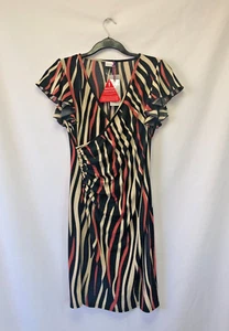 Twiggy Faux Wrap Summer Dress Size 10 - Picture 1 of 7