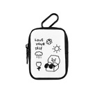 Kakao Friends Doodle doodle mini pouch bag ring chain - Choonsik Limited Edition