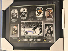 Great North Road Bobby Orr Signed Bruins 16 x 20 Photo Collage Matted & Framed