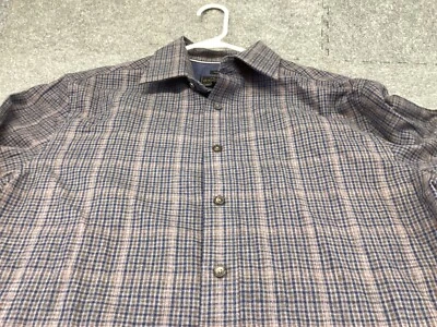 Camisa de vestir Jos A Bank para hombre mediana reserva ajuste a medida cachemir cuadros cuadros a cuadros Foto 1 de 4