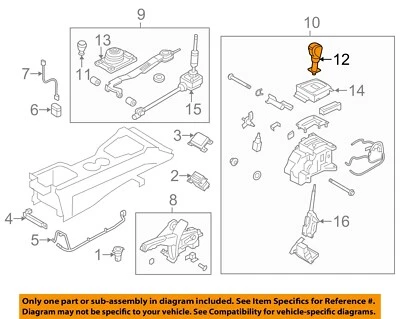 Manija de cambio de marchas de transmisión HYUNDAI OEM Genesis Coupé 467112M200 Foto 1 de 2
