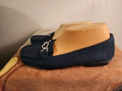 Aerosols Stitch N' Turn Womens sz 9.5 Hazelnut Blue Slip On Loafers #43 - Image 1 of 4