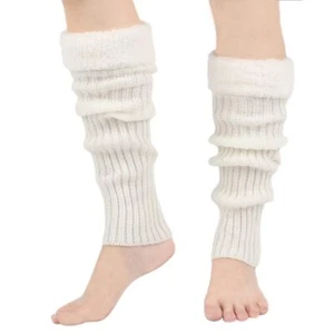 Leg Warmers for Women Winter Fleece-Lined Socks for Party Knitted Leg Warmers... - Picture 1 of 4