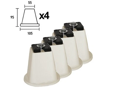 Supporti pavimento confezione 4 coni per unità esterna condizionatore