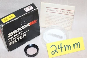 NEW Vtg ZYKKOR 24mm SKYLIGHT 1A FILTER Japan 34mm Thread Sky 1A Filter - MINT - Picture 1 of 9