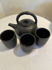 Zen Ceramic Teapot /Cups from  Thailand Set Of Four