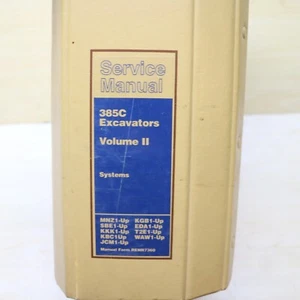 CAT Caterpillar 385C Crawler Excavator SYSTEMS Repair Shop Service Manual book - Picture 1 of 13