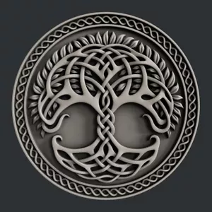 3d STL models for CNC, Artcam, Aspire, relief tree - Picture 1 of 4