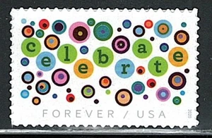 US Mint Let's Celebrate Single Forever Stamp,Scott#5434 (MNH) - Picture 1 of 1