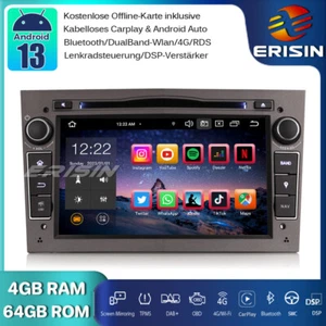 64GB DAB+Android 13.0 Autoradio GPS CarPlay Opel Astra H Zafira Corsa C/D Vectra - Bild 1 von 19