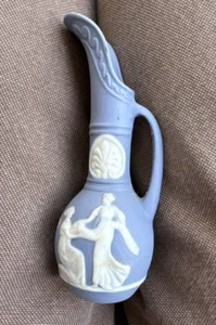 Jasperware kleine blaue Vase Krug Made in Occupied Japan - Bild 1 von 7