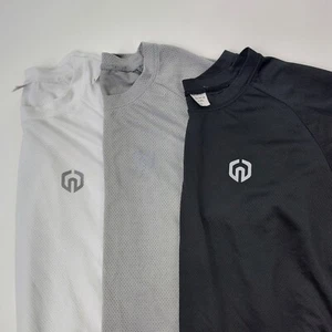 Neleus Herren Dry Fit Mesh Sport 3er Pack Hemden Mehrfarbig Größe L - Bild 1 von 15
