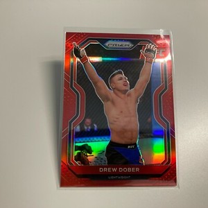 Drew Dober 2021 Panini Prizm UFC Red Refractor Card 70/275 #22