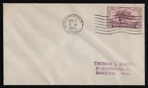 #772 3c Connecticut Tercentenary, Hartford, solapa sellada **CUALQUIER 5 = ENVÍO GRATUITO** - Imagen 1 de 1