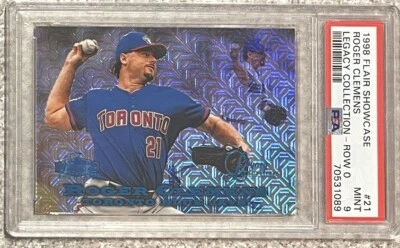 1998 SHOWCASE LEGACY COLL. ROGER CLEMENS~ROW 0~48/100~PSA 9~MINT SLAB~POP 4 W/2^ - Image 1 of 4