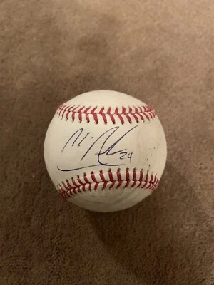 克里斯·阿切尔亲笔签名棒球坦帕湾光芒 — 第 1/2 张图片