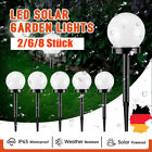 LED Solar Gartenleuchte Kugel Set Solarleuchte für Außen Garten Lampe leuchte DE