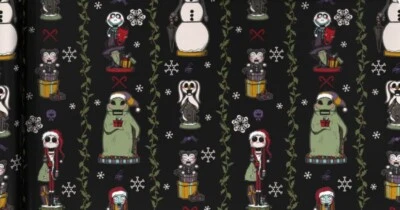Hallmark Wrapping Paper Christmas Nightmare before Xmas Nutcrackers 70 sq ft - Image 1 of 4