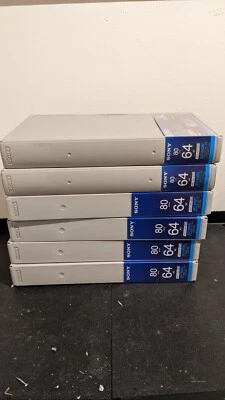 LOTE DE 6 HDCAM SR BCT-64SRL Foto 1 de 3