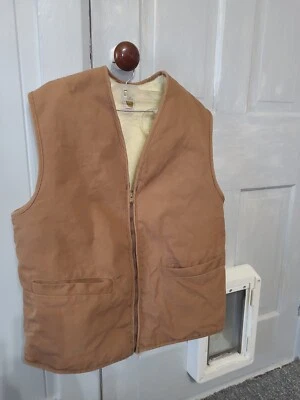 Carhartt Vintage Vest Wool Inside Large Shotgun Shell Pockets - Image 1 of 4