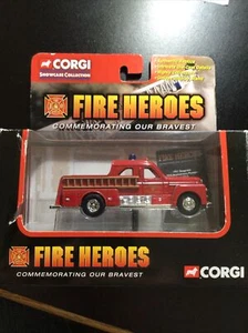 2002 Corgi Fire Heroes 1951 Seagrave 70th Anniversary Pumper San Francisco NIP - Picture 1 of 5