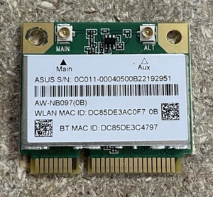 Scheda WiFi Wireless N Bluetooth COMBO board card ASUS K55V - K55VD - Foto 1 di 1