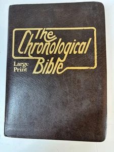 The Chronological Bible Large Print King James Version 1977 Edward Reese - Imagen 1 de 20