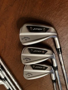 Used authentic Callaway Apex Ai200 Iron Set 5-AW Dynamic Gold MID R300 R Flex - Picture 1 of 7
