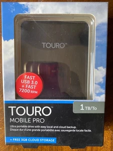 Zewnętrzny dysk twardy Touro Mobile 1 TB USB 3.0, czarny - Zdjęcie 1 z 1
