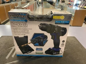 New Power Torque PTT0018 20V 1/2" Lithium-Ion Brushless Torque Drill Driver Kit - Picture 1 of 3