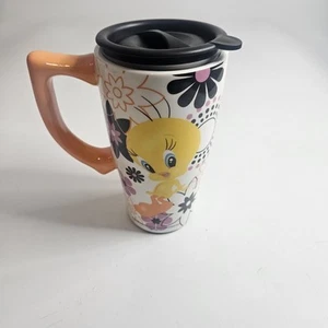 Tweety Bird Tazza Tazza Coperchio Looney Tunes Merry Melodies Caffè Alto Cacao Ceramica - Foto 1 di 2