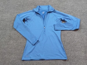 Nike Sweatshirt Damen mittelblau Performance 1/2 Zip Langarm Pro - Bild 1 von 8