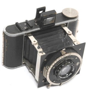 Kochmann Korelle 6,5x4cm strut-folding camera w. Zeiss Jena Tessar 3,8/75mm len - Picture 1 of 5
