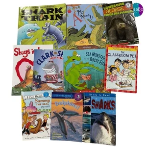 Kids Paperback Books about Sharks, Dolphins, Turtles & More Lot of 10 - Picture 1 of 6