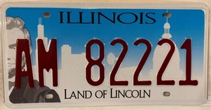 TRIPLE 2 AM 222 license plate repeating 8222 IL 2221 Alex Adam Amy Audrey Adrian - Picture 1 of 9