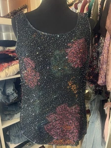 JKARA NewYork Beaded Top Large - Picture 1 of 7