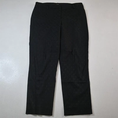 Pantalones de vestir para mujer White House Black Market 8 geométricos al tobillo ajustados Foto 1 de 4