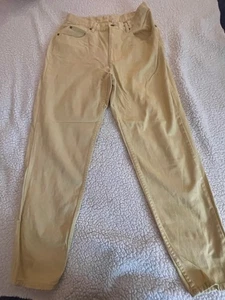 Liz Claiborne Jeans Women's Light Yellow Size 12 High Rise - Picture 1 of 8