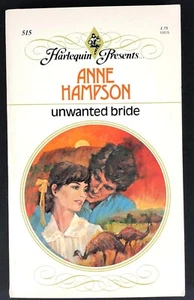 Unwanted Bride book by Anne Hampson Romance Harlequin Presents #515 - Picture 1 of 9