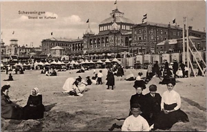 Tarjeta postal vintage Países Bajos Scheveningen Strand en Kurhaus B147 - Imagen 1 de 2