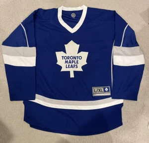 Team Apparel Toronto Maple Leafs Jersey Men's Blue NHL Hockey L/XL - Picture 1 of 9