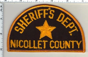 Nicollet County Sheriff's Dept (Minnesota) 1st Issue Shoulder Patch - Picture 1 of 1
