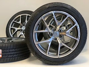 4 19" WHEELS RIMS TIRES FIT MERCEDES BENZ Style AMG ML GL CALSS Y SPOKE GRAY MAC - Picture 1 of 12
