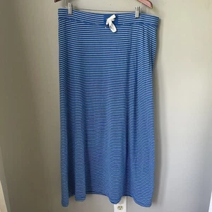 LRL Lauren Jeans Co Ralph Lauren Women’s Striped Prairie Maxi Skirt Size L - Picture 1 of 8