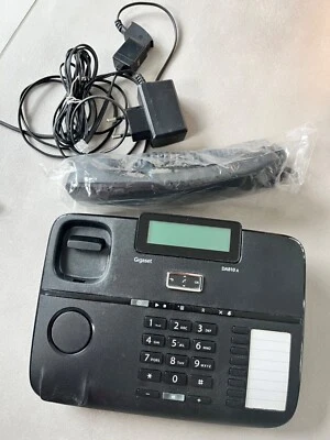 Gigaset DA810A Telefon schnürgebunden, mit Anrufbeantworter, schwarz - Bild 1 von 2
